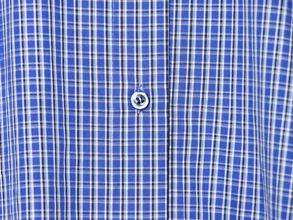 Plaid Puff Sleeve Long Sleeve Shirt With Stand Collar And Drawstring Hem