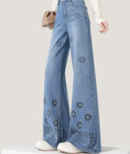 Denim Jeans With Relaxed Harem Fit And Versatile