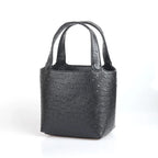 Ostrich-Pattern Bucket Bag Chic Leather Tote With Elevated Everyday Elegance
