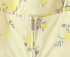 Whimsical Floral Poplin Suspender Top With Versatile Charm