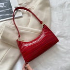 Alligator Pattern PU Leather Underarm Messenger Bag For Women
