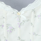 Mini Dress With Retro Pleated Lace Up Details And Elegant Charm