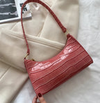 Alligator Pattern PU Leather Underarm Messenger Bag For Women