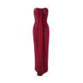 Women's Strapless Off-Shoulder Bodycon Maxi Dress