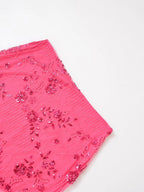 Shimmering Pearl Sequins Low Waist Skirt