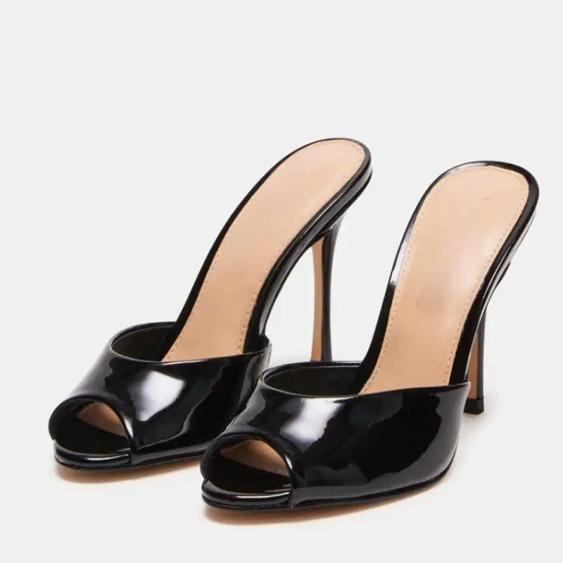 Open Toe Mules For Women Chic Slip On Sandals Height Enhancing