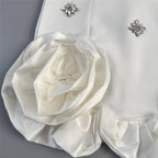 Glamorous Sleeveless Bandage Dress With Rhinestones And Ruffles For Evening Parties
