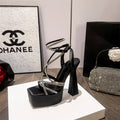 Cross Strap Sandals With Cushioned Comfort And Height Boost