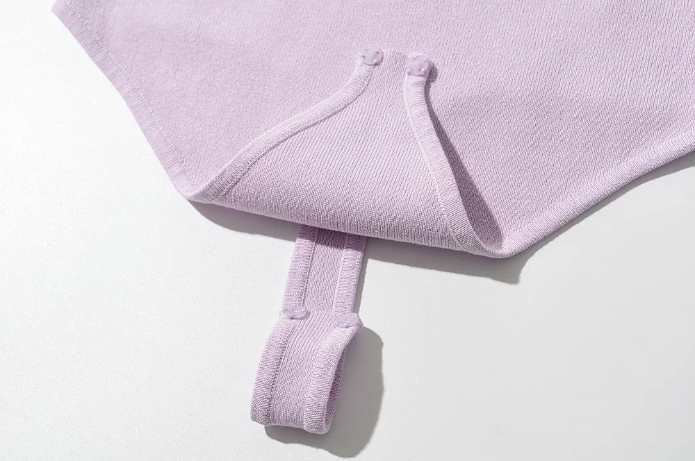 Body-con Sleeveless Bodysuit With Mid Waist Stretch Knit