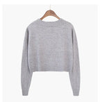 Cropped Knit Cardigan