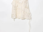 Beaded Midi Dress Collarless Sleeveless