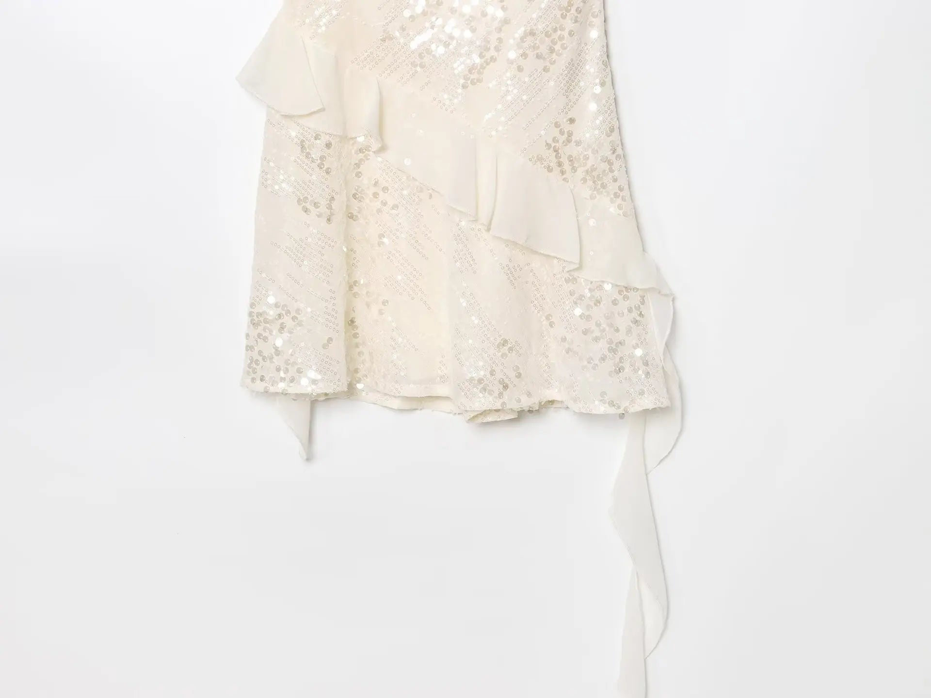 Beaded Midi Dress Collarless Sleeveless