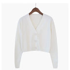 Cropped Knit Cardigan