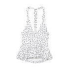 Polka Dot Halter Backless Tank Top Flirty Style