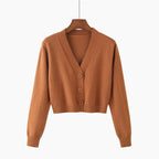 Cropped Knit Cardigan