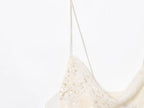 Beaded Midi Dress Collarless Sleeveless