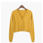 Cropped Knit Cardigan