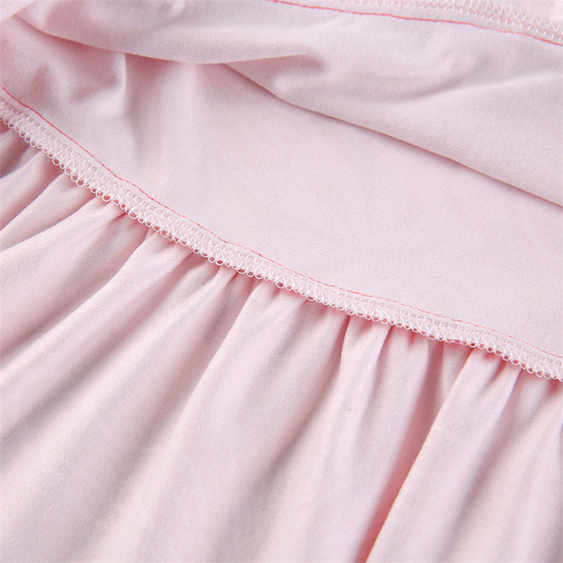 Ruffles A-Line Mini Skirt With Floral Print High Waist Frill Trim Above Knee