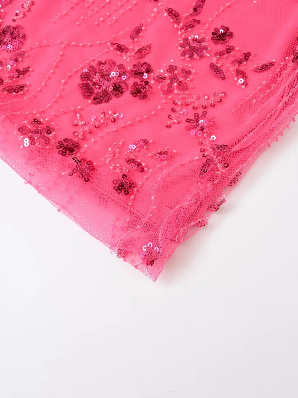 Shimmering Pearl Sequins Low Waist Skirt
