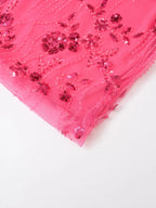 Shimmering Pearl Sequins Low Waist Skirt
