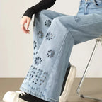 Printed Floral Denim Mood Slim Jeans