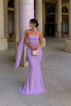 Women's Elegant Slim-Fit Strapless Pencil Party Dress