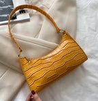 Alligator Pattern PU Leather Underarm Messenger Bag For Women