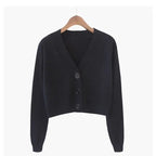 Cropped Knit Cardigan