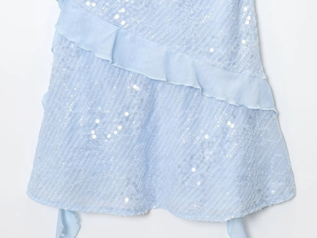 Beaded Midi Dress Collarless Sleeveless