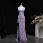 Midnight Bloom Halter Mermaid Evening Dress With Deep V Neck And 3D Floral Sequin Gown