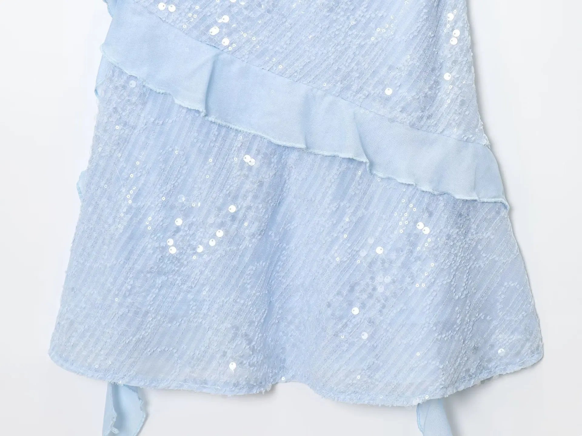 Beaded Midi Dress Collarless Sleeveless