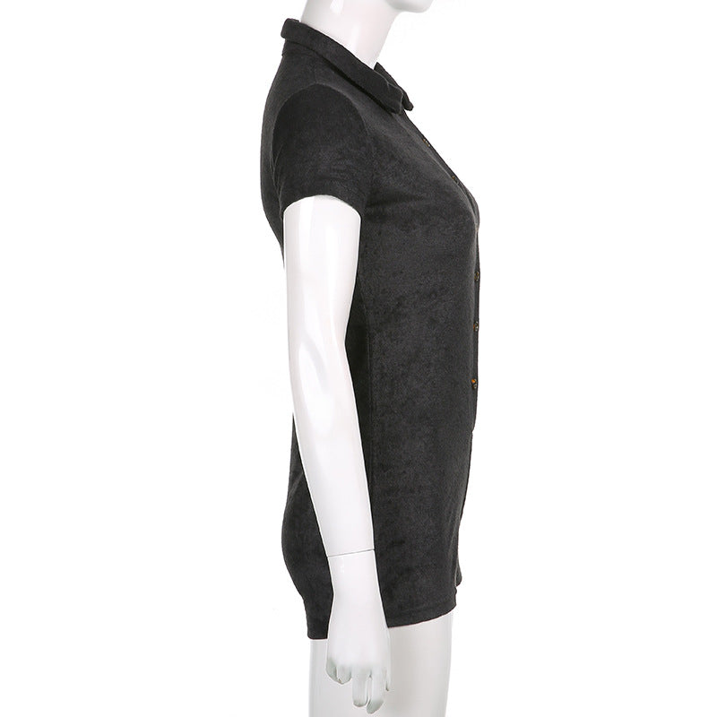 Romper Playsuit With Vneck Short Sleeve Bodycon Fit