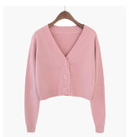 Cropped Knit Cardigan