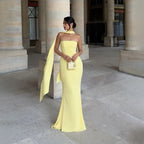 Women's Elegant Slim-Fit Strapless Pencil Party Dress