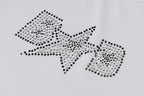 Sequined Letter Print Mini Sundress Sleeveless Partywear
