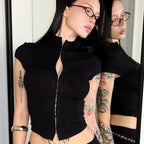 Elegant Flora Halter Crop Top