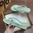 Women Slides With Non Slip Grip Clip Toe Comfort Elevated Street Style