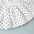 Dot Print Halter Top Set With Wide Leg Pants
