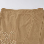 Sexy Retro Fishtail For Women's Embroidery Printed Straight Skirt