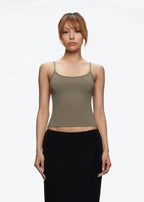 Lace Up Halter Tank And Suspender Long-sleeves Open Back Design For Chic Vibe
