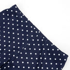 Vintage Polka Dot Two Piece Set Strapless Tube Top And Capri Pants