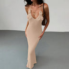 Women Knit Spaghetti Strap Sleeveless