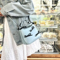 Dreamy Harajuku Bow Bucket Bag Blue Crossbody