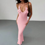 Women Knit Spaghetti Strap Sleeveless