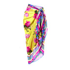 Playful Print Underwire One Piece Swimsuit With Skirt For Beach Summer Fun