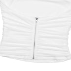 Ruched Halter Backless Top Double Layer