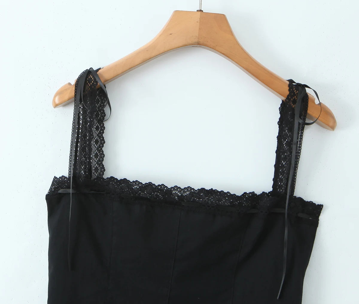Golden Lace Ribbon Bow Corset Crop Top