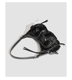 Urban Minimalist Women's Shoulder Bag in PU Leather With Zipper