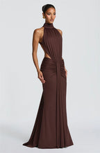 Backless Sleeveless Maxi Dress Elegant Bodycon