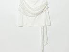 Gleaming Sequin Mini Dress With O Neck Backless Detail
